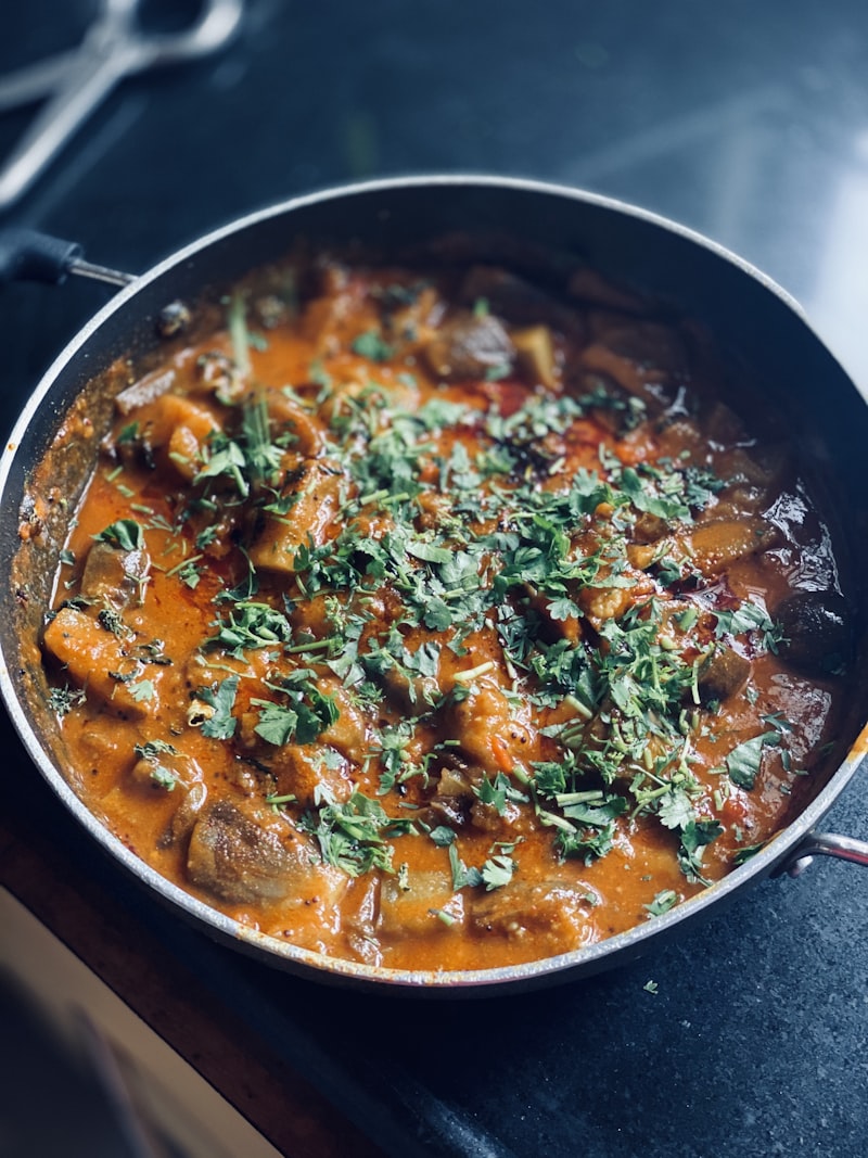 Aromatic spices and fresh ingredients